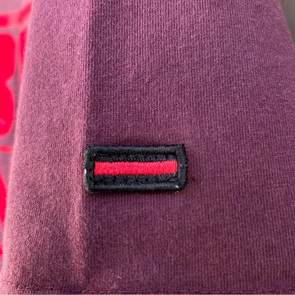 FUBU Maroon/Red Velvet Detail Graphic Tee XL - Picture 7 of 12